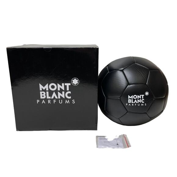 Montblanc Parfums Black Football Soccer Ball Collectible NEW with Original Box - Picture 2 of 10